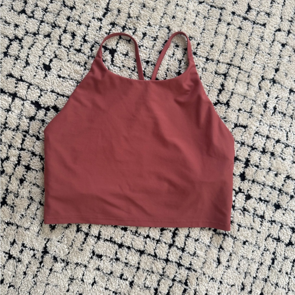 Old Navy Rust Red Cropped Tank Top